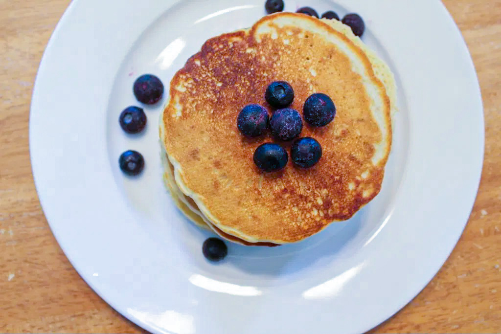 Fluffy Homestyle Wheat Pancakes - Fit & Flourish