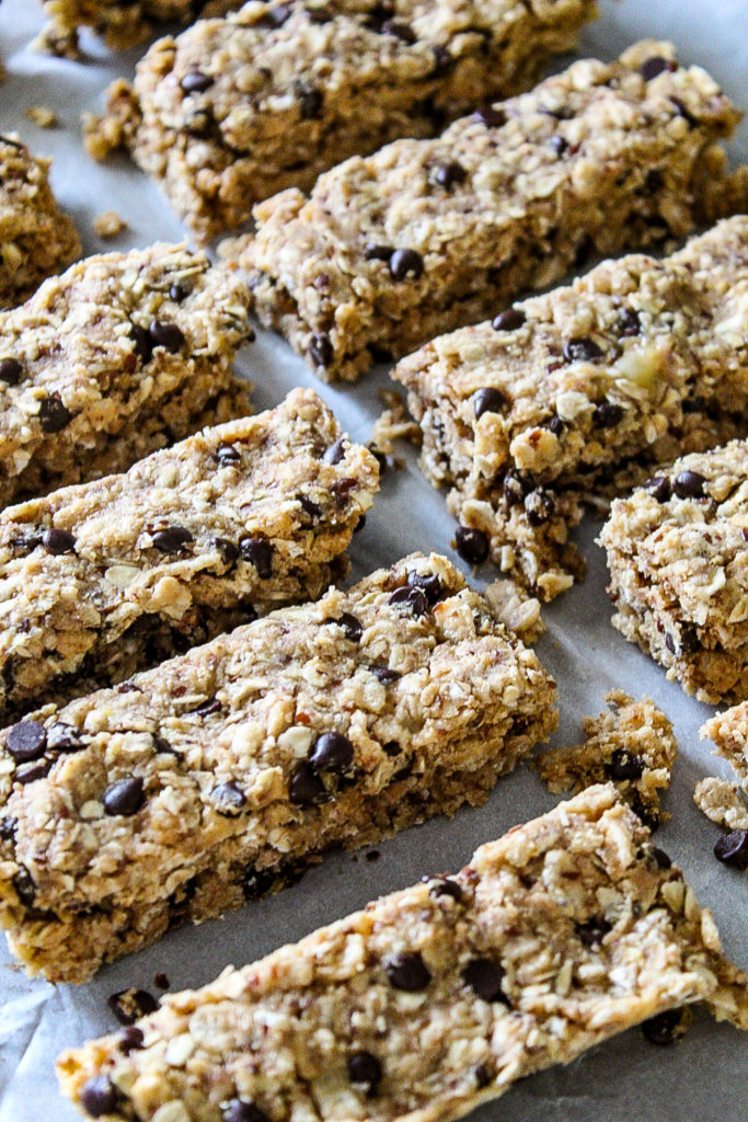 Peanut Butter Chocolate Chip Protein Bars (vegan friendly) - Fit & Flourish